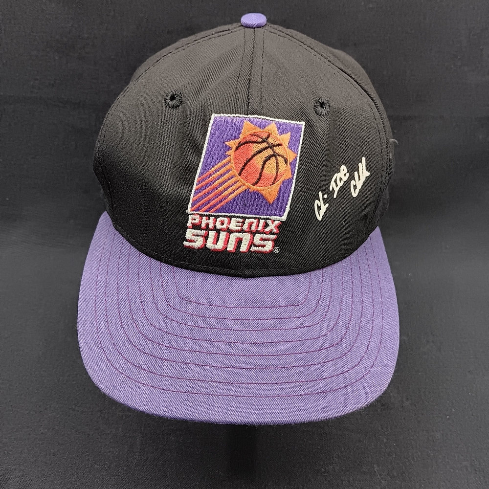 1990's Cedric Ceballos Phoenix Suns Snapback Cap Hat AJD Made USA Purple Black